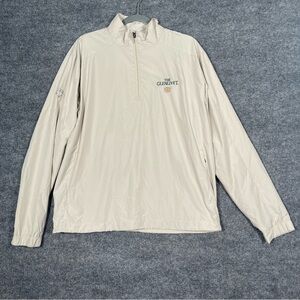 NWT Callaway Golf X Series Men Medium The Glenlivet Logo Tan Zip Pullover Jacket